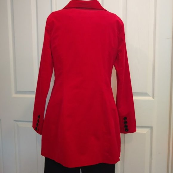 Luii Anthropologie Double Breasted Red Jacket size Small - Picture 2 of 5